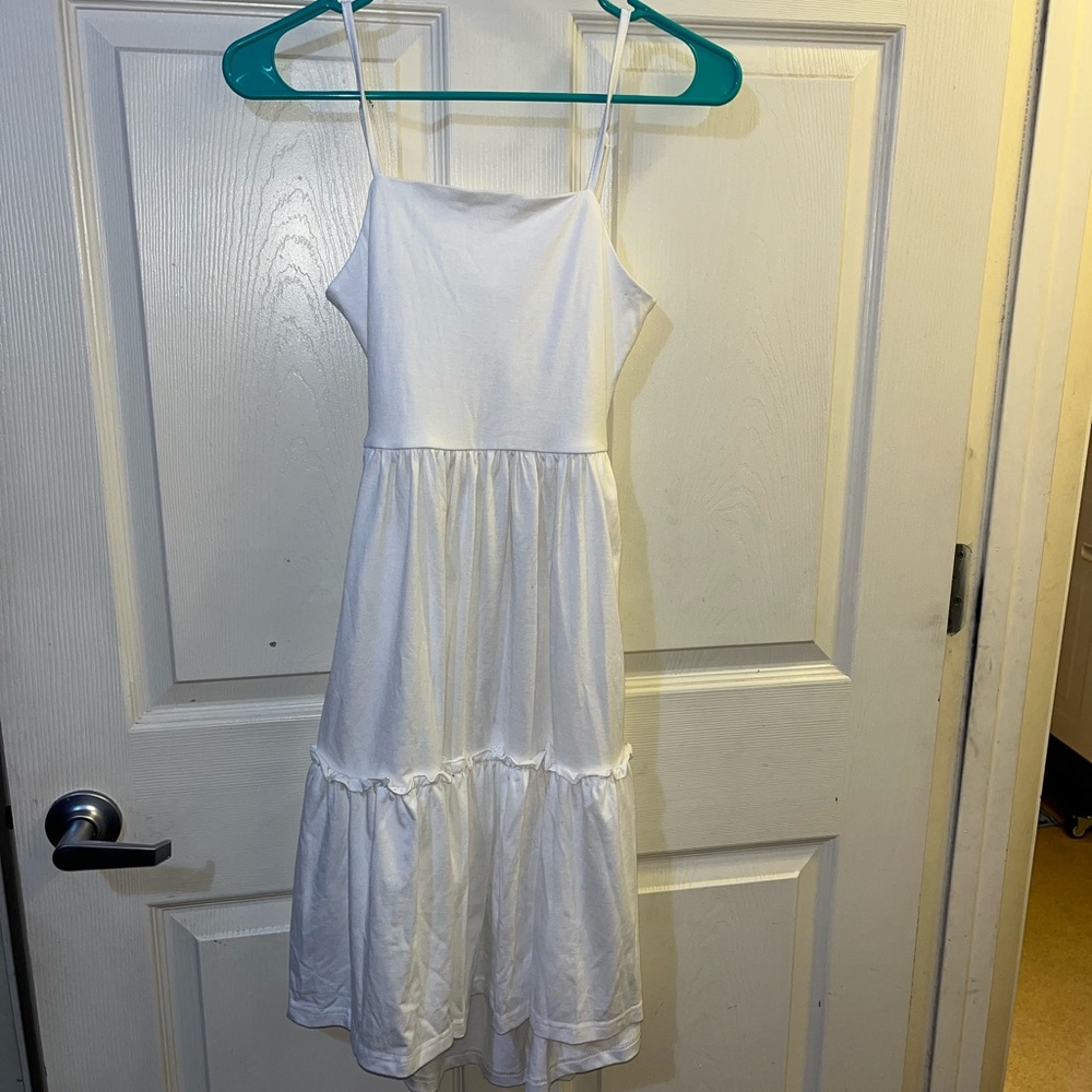Charming White Girls Casual Dress size 12